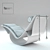 Vintage Rio Deckchair Fasem 3D model small image 3