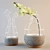Title: Elegant Floral Accent Vase 3D model small image 1