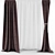 Elegant Curtain Set 3D model small image 1