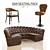 Modern Bar Seating Set - 3D Models 3D model small image 1