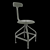 Vintage Telegraph Screw Chair 3D model small image 3