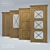 Royal Cross Oak Doors Collection 3D model small image 1