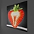 Strawberry Mosaic Art: 100x100 cm 3D model small image 2