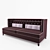 Elegant Denver Velvet Sofa 3D model small image 2