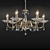 Elegant Crystal Chandelier 3D model small image 1