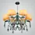 Elegant Proton Chandelier Mn 114PP 3D model small image 3