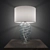 Sleek Bedroom Lamp 3D model small image 1