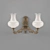 Vintage Soviet Sconces 3D model small image 1