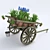 Blooming Floral Cart 3D model small image 2