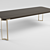 Stylish Wooden Dining Table 3D model small image 1