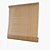 Mid Poly Wooden Roll Blind 3D model small image 1