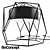 Hexagonal Table Lamp 3D model small image 1