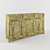 Vintage Rustic Chest of Drawers 3D model small image 1