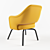 Sleek Modern Chair 3D model small image 2