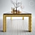 Opulent Golden Table 3D model small image 1