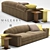 Elegant Malerba Sofa Set 3D model small image 1