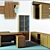 Elegant Office Furniture Ensemble 3D model small image 1