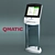 Qmatic Self-Service Kiosk 3D model small image 1