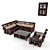 EcoPallet Furniture Set 3D model small image 2