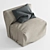 Modern Bean Bag Chair 3D model small image 1