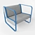 Modern Ova Easy Chair 3D model small image 1