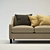 Modern Fabric Palisades Sofa (3-Seater) 3D model small image 2