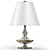Sleek White Lite Source Table Lamps 3D model small image 1