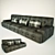 Montage Low-Profile Sofa Set 3D model small image 1