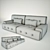 Montage Low-Profile Sofa Set 3D model small image 3