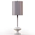 Elegant Silver Jelani Buffet Lamp 3D model small image 2