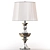 Elegant Satin Nickel Table Lamp 3D model small image 1