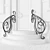 Elegant Black Iron Railings 3D model small image 1