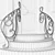 Elegant Black Iron Railings 3D model small image 3