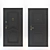 Decorative Overlay Entrance Doors 3D model small image 1