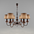 Elegant Mariner Chandelier 3D model small image 1