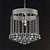 Silver Crystal Chandelier, 5 Lights 3D model small image 1