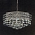 PANDORA Crystal Chandelier: Elegant Lighting for High Ceilings 3D model small image 1