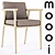 Modern Zio Dining Chair: Sleek Design & Comfort 3D model small image 1