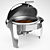 Round Chafing Dish Warmer: Keep Your Food Hot 3D model small image 1