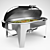 Elegant Oval Chafing Dish Warmer 3D model small image 1