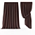 Elegant Window Drapes 3D model small image 1