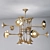 Melodic Brass Pendant Light 3D model small image 1