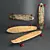 GLOBE KAGUYA Bamboo Longboard 3D model small image 1