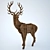 Elegant Deer Bookcase 3D model small image 1