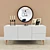 Elegant 3-Drawer Console Table 3D model small image 1