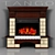 Sleek Corner Fireplace Tango 3D model small image 1