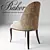 Elegant Baker Dining Chair 3D model small image 2