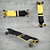 Fluoro Yellow Geminon Drop Down: The Ultimate Longboard 3D model small image 1