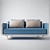 Eleganza 200: Stylish 3-Seater Sofa 3D model small image 1
