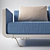 Eleganza 200: Stylish 3-Seater Sofa 3D model small image 3